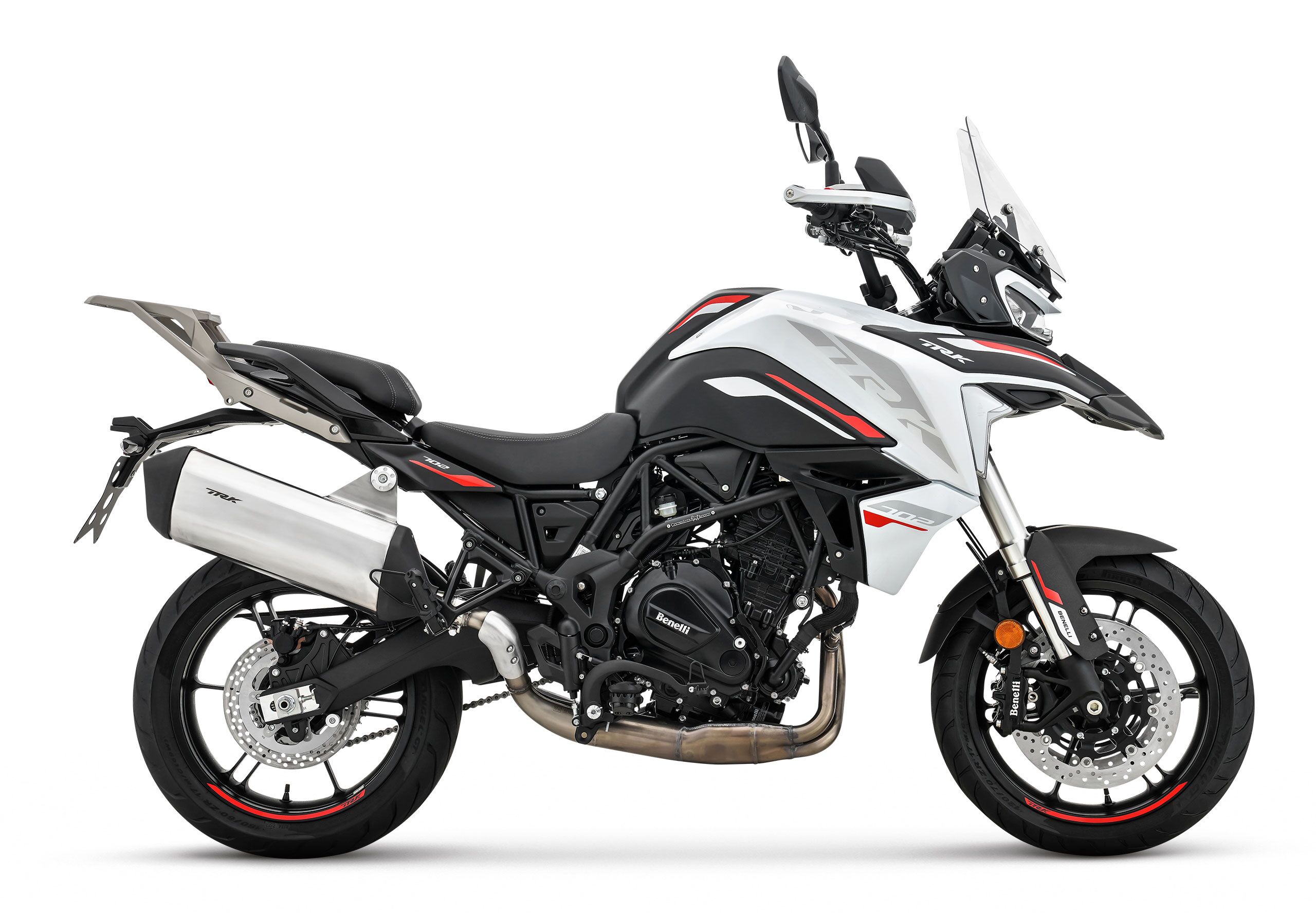 BENELLI TRK 702 E5 blanc image Moto d'aventure 700cc blanc