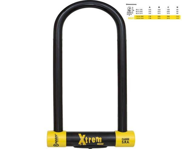 Antivol en U Auvray Xtrem MEDIUM Antivol en U Auvray Xtrem MEDIUM