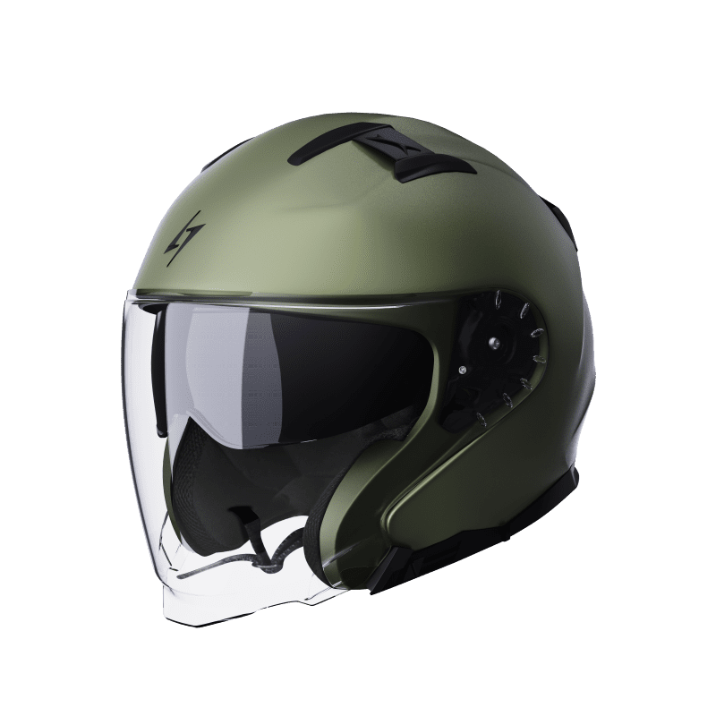 Casque Stormer Rival kaki gauche image de casuque tormer rival kaki