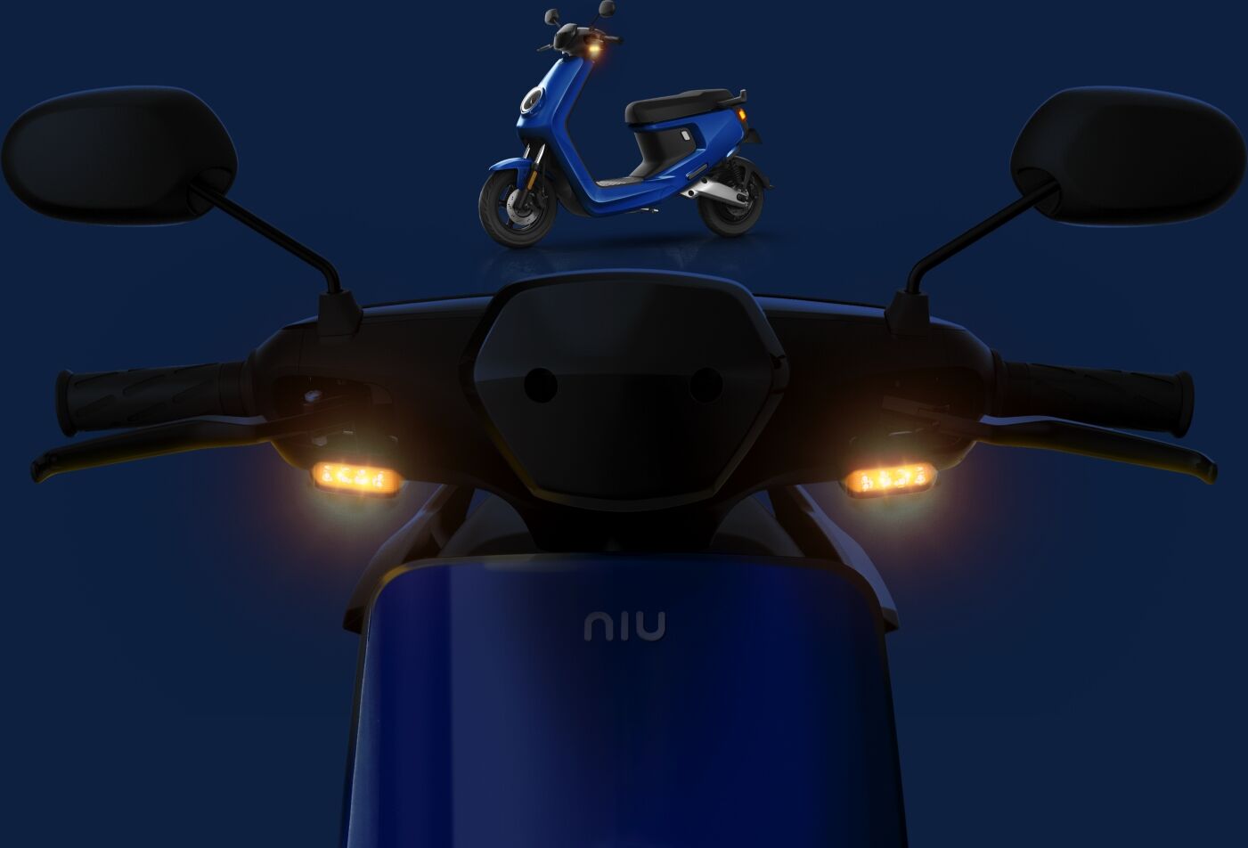 NIU MQI SPORT UPGRADED feux IMAGE NIU MQI SPORT ROUGE