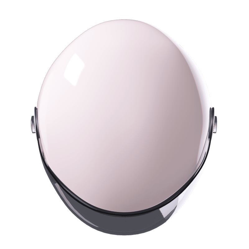 CLYDE_Solid_helmet_pale-pink_glossy_3_408-C01-A11 Casque jet Stormer Clyde DOUBLE ÉCRAN