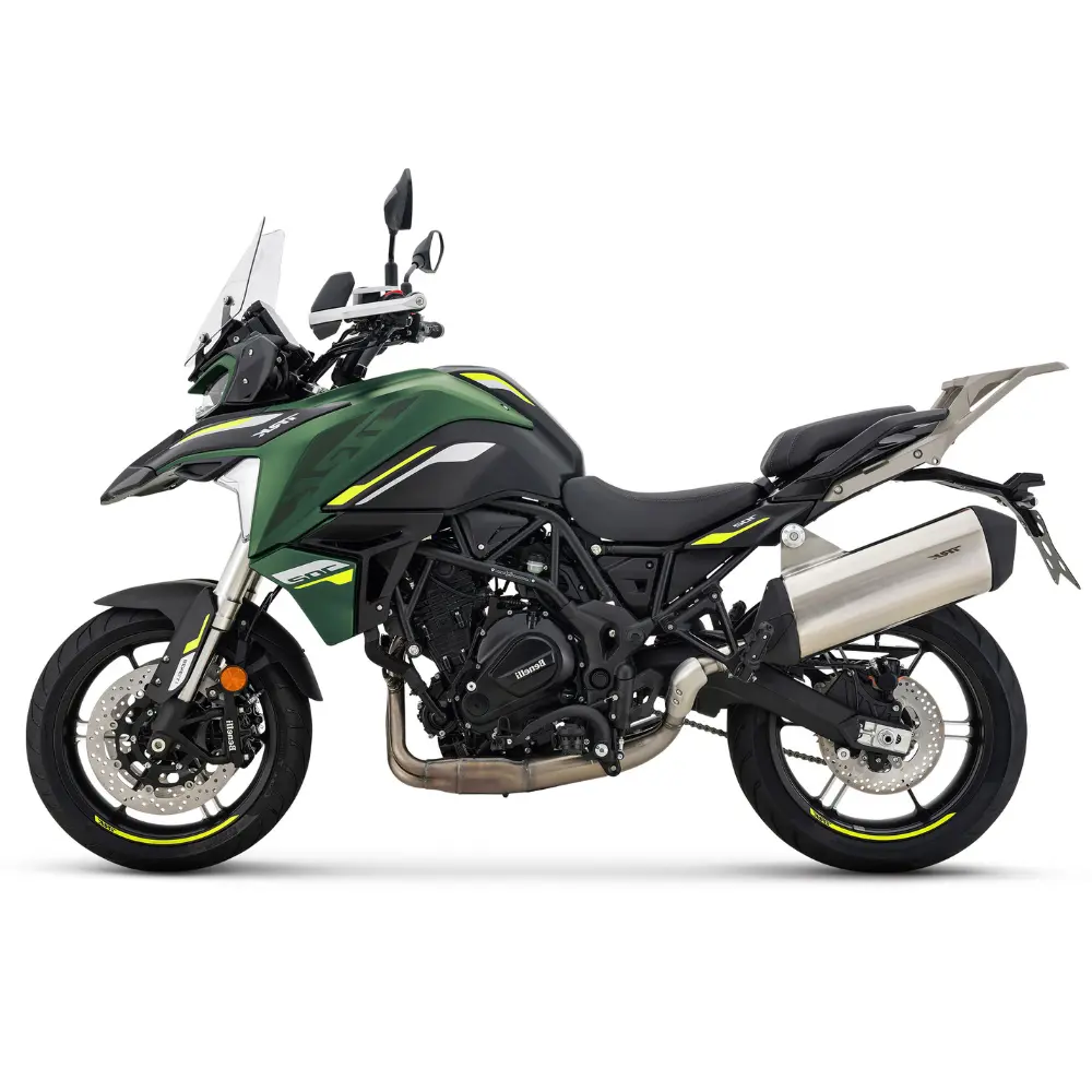 TRK-702-E5-plus-blanc-vert Benelli TRK 702 E5+ – Moto trail 698 cm³ vert