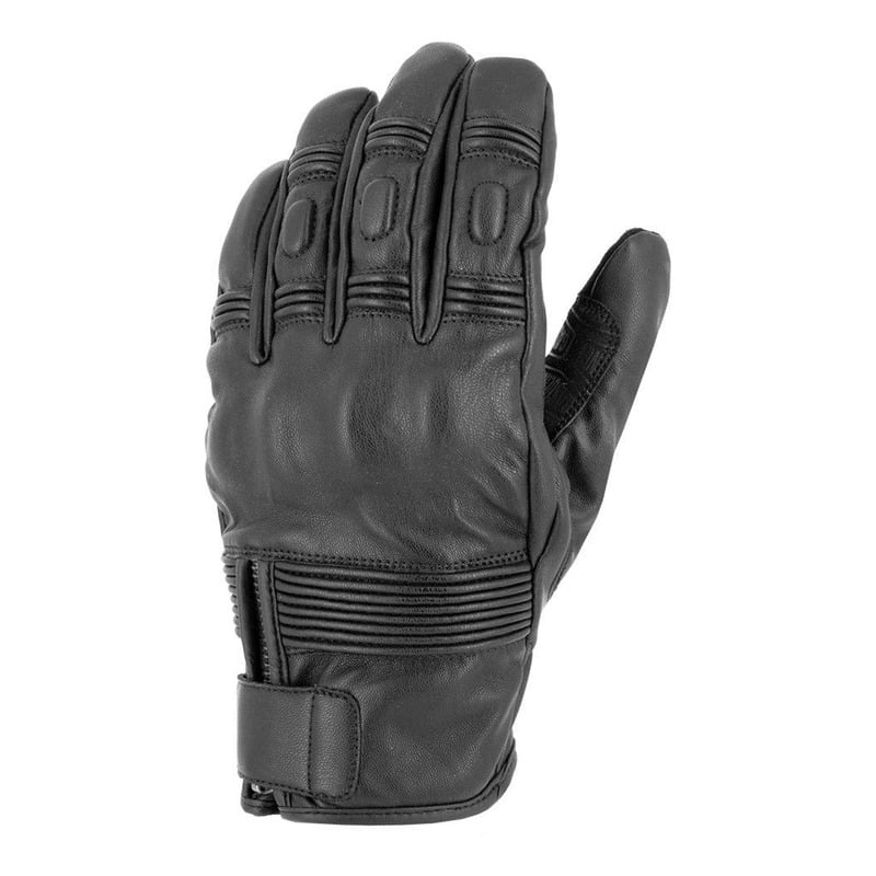 gants-cuir-gasoline-speedster-noir-424944 Gants moto Speedster en cuir noir avec coques de protection