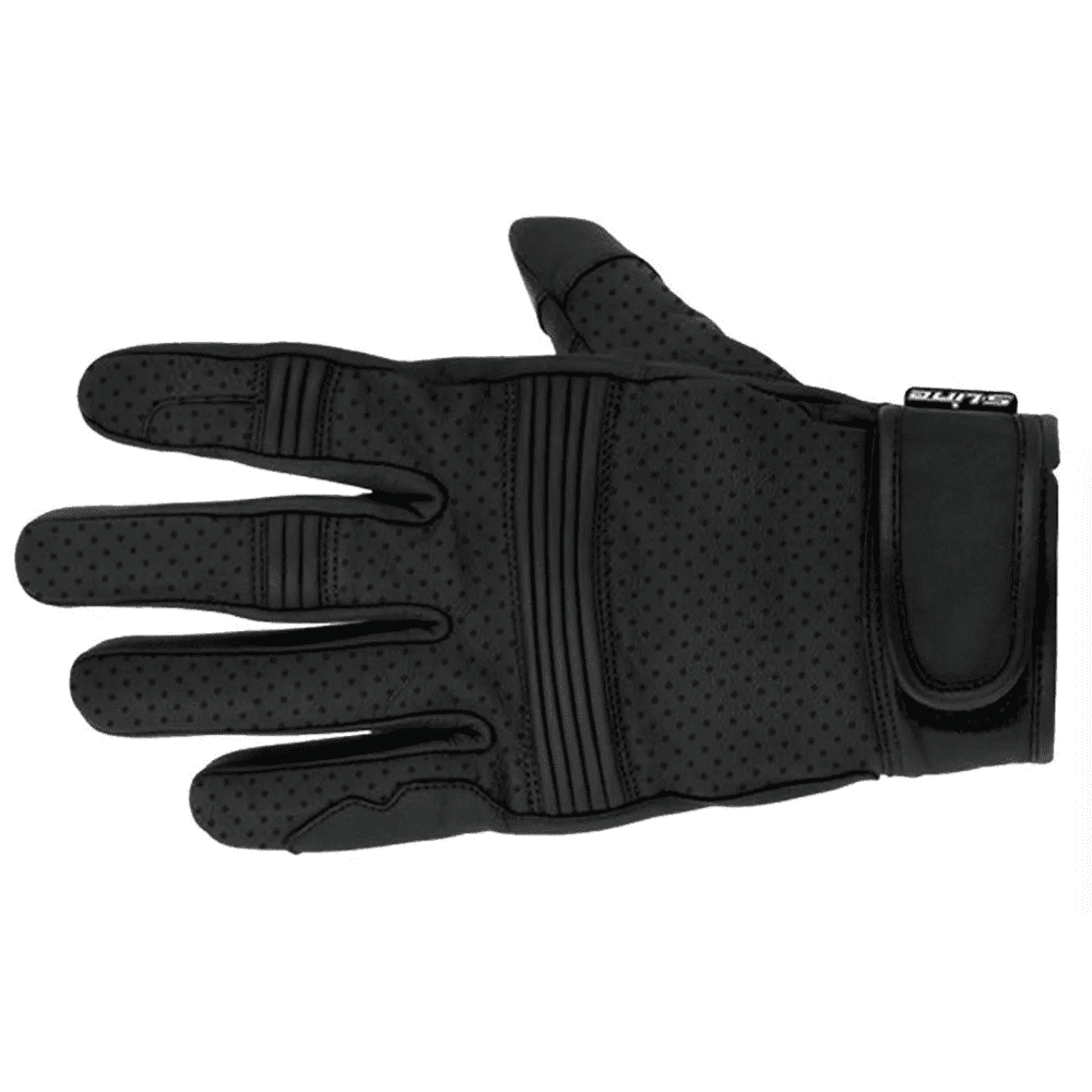 gants-ete-strada-s-line Gants moto été STRADA en cuir perforé noir – Style vintage et homologués CE