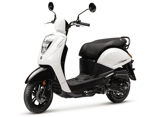 SYM E-MIO 50 E5 blanc image SYM E-MIO 50 E5
