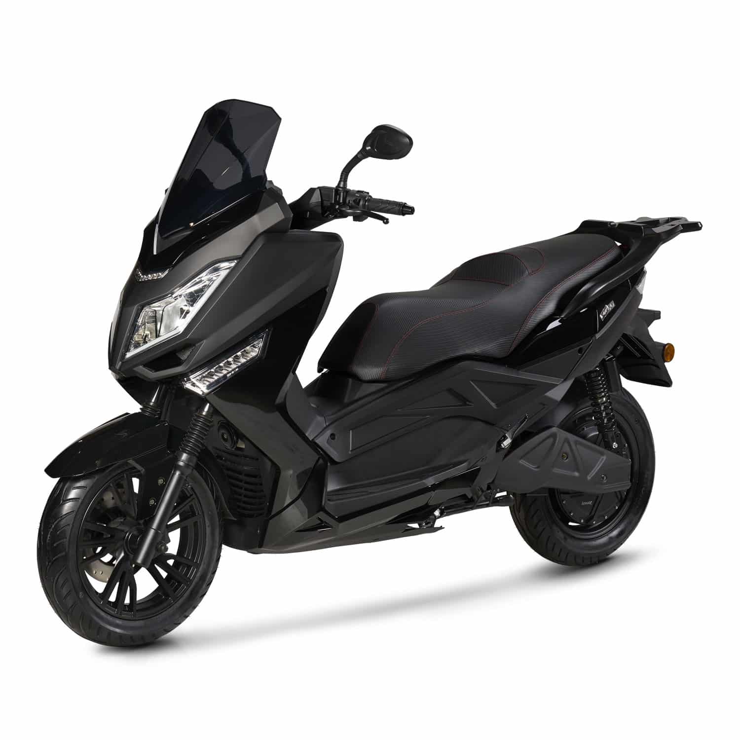 pink-mobility-pink-fly-noir-trois-quart-face-gauche image scooter PINK FLY 125cc mondial deux roues