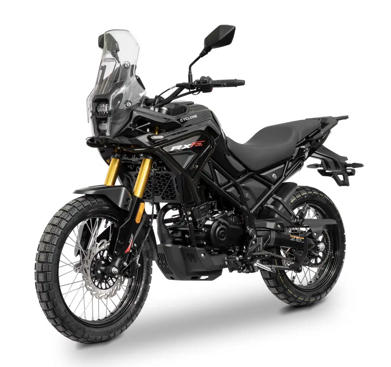 cyclone-rx2-noir-2026 Cyclone RX2 noire vue avant trois quarts