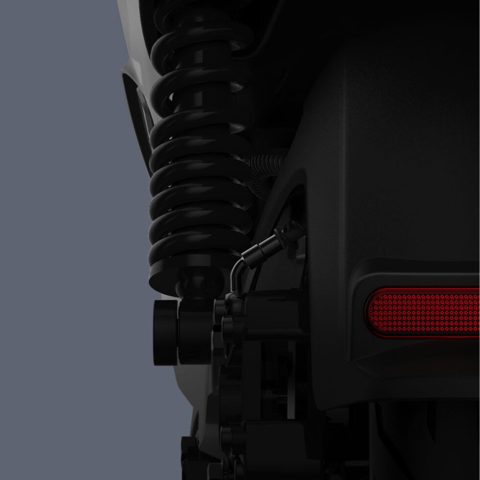 NIU MQI SPORT UPGRADED amortiseur IMAGE NIU MQI SPORT ROUGE