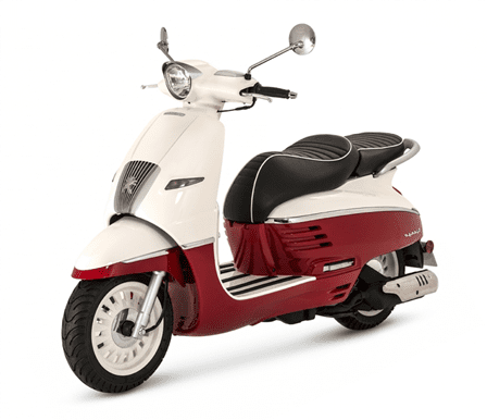 image PEUGEOT DJANGO 125 CLASSIC ROUGE /BLANC