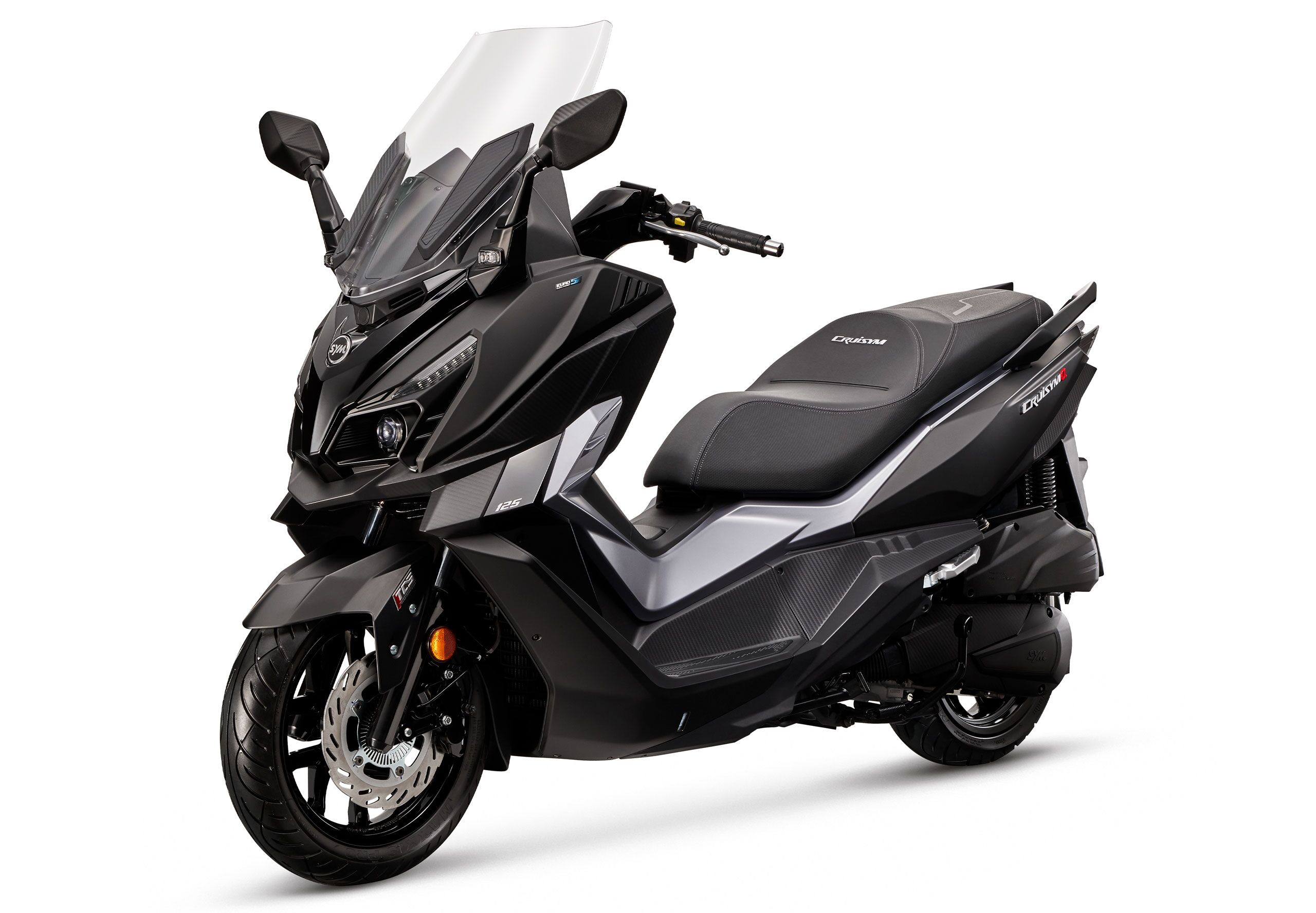 CruisymAlfa_125cc_BK-001UL_M1_SYMgris image de scooter SYM CRUISYM A 125 ABS TCS E5 couleur noir